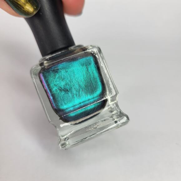 Deborah Lippmann Nail Polish "Money Now Sleep Later" NEW Blue Holo Duo Chrome - Picture 5 of 9